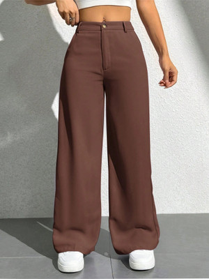 CHALODIA Regular Fit Women Maroon Trousers