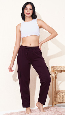 QUIRA Regular Fit Women Maroon Trousers