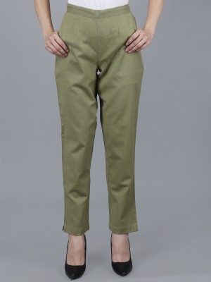 jaipur ethnic Regular Fit Women Green Trousers