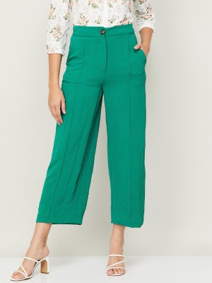 CODE by Lifestyle Regular Fit Women Green Trousers