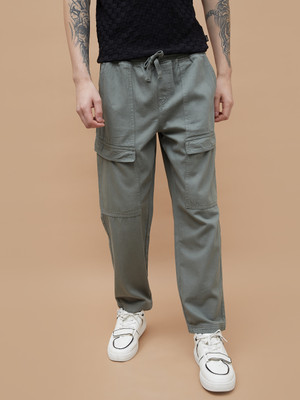 Forca by Lifestyle Regular Fit Men Green Trousers