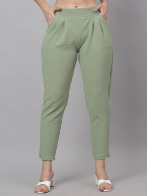 NEUDIS Regular Fit Women Green Trousers