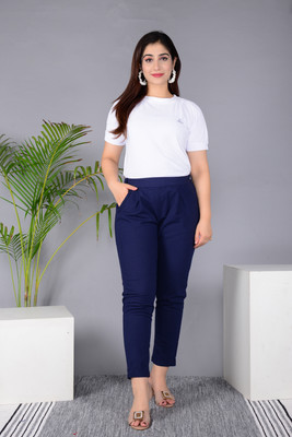 Murli Kurti Regular Fit Women Blue, Blue Trousers