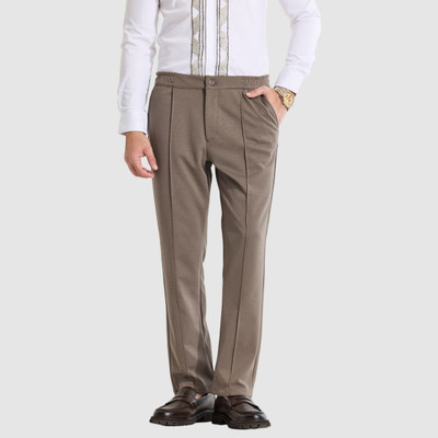 Snitch Relaxed Men Brown Trousers