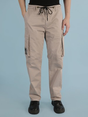 URA STREET Straight Fit Men Grey Trousers