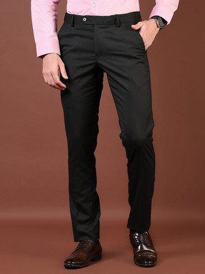 V-MART Regular Fit Men Black Trousers