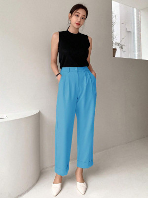 KOTTY Regular Fit Women Blue Trousers