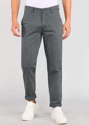 Roadster Regular Fit Men Grey Trousers