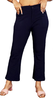 SAMRIDDH ENTERPRISE Regular Fit Women Dark Blue Trousers