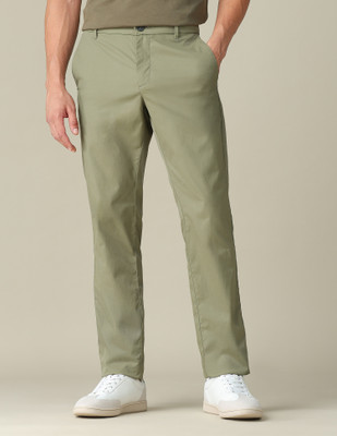 U.S. POLO ASSN. Regular Fit Men Green Trousers