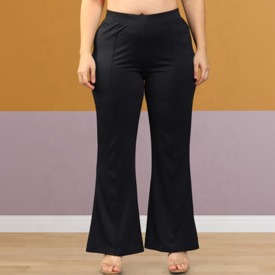 Anitafashion Loose Fit Women Black Trousers