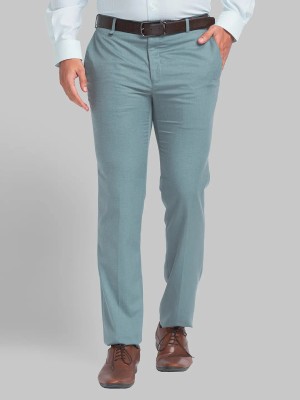 Raymond Slim Fit Men Green Trousers