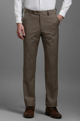 LOUIS PHILIPPE Slim Fit Men Brown Trousers