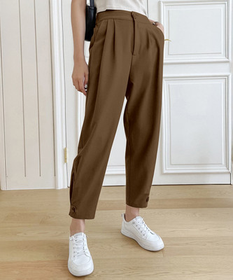 Aahwan Relaxed Women Brown Trousers