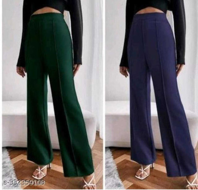 SRG ECOM Relaxed Women Dark Green, Dark Blue Trousers