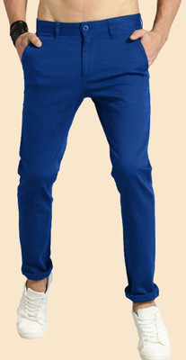 AD & AV Regular Fit Men Blue Trousers
