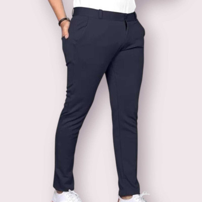 ISUEL FAB Slim Fit Men Light Blue Trousers