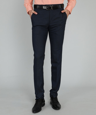 Raymond Slim Fit Men Dark Blue Trousers