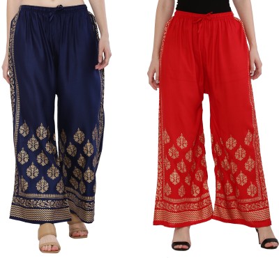 MENSIMPRESSION Relaxed Women Dark Blue, Red Trousers