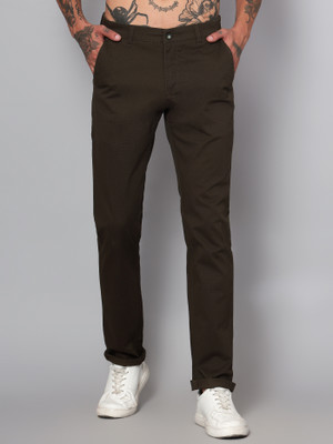 CANTABIL Regular Fit Men Black Trousers