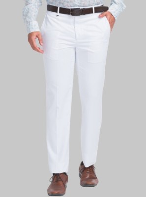 K P I Regular Fit Men White Trousers