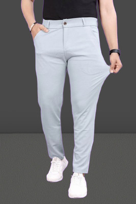 METRONAUT Regular Fit Men Grey Trousers