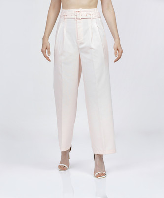 Tokyo Talkies Regular Fit Women Pink Trousers