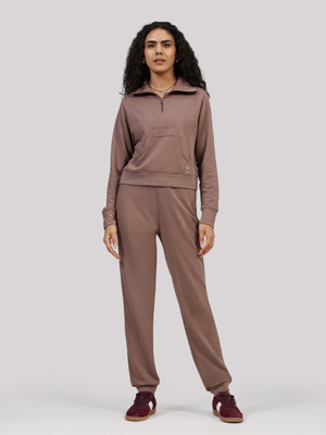 BlissClub BlissTerry Joggers - Regular Relaxed Women Brown Trousers