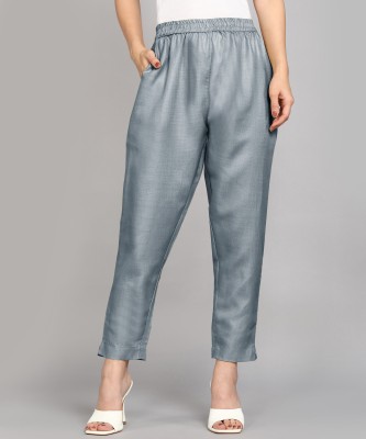 HouseOfCommon Loose Fit Women Grey Trousers