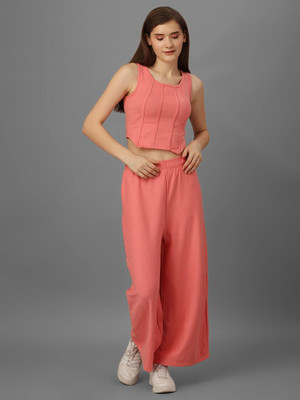 SXV STYLE Regular Fit Women Pink Trousers