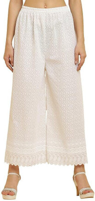 Anashra Regular Fit Women White Trousers