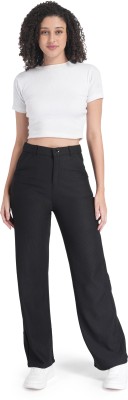 ARMAAN FASHION Comfort Fit Women Black Trousers