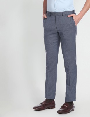 ARROW Regular Fit Men Blue Trousers