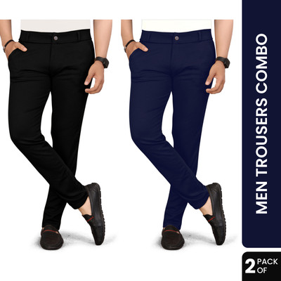 Zonoti Regular Fit Men Blue Trousers