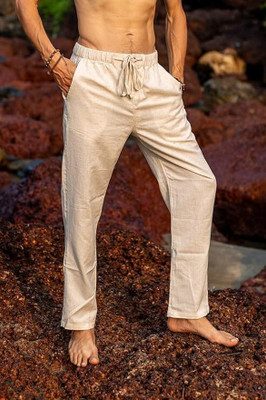 CRYSTALHEAL Regular Fit Men White Trousers