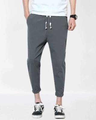 HEATHEX Solid Men Grey Track Pants