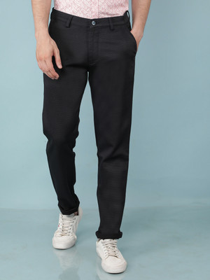CRIMSOUNE CLUB Slim Fit Men Dark Blue Trousers