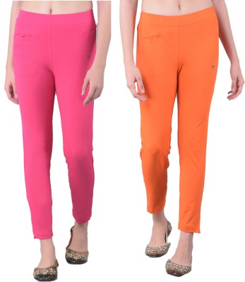 Comfort Lady Relaxed Women Pink, Orange Trousers