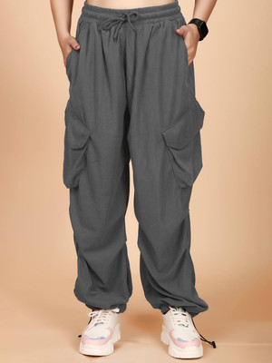 Moda Rapido Regular Fit Women Grey Trousers