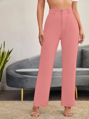 KK FASHION Regular Fit Women Pink Trousers