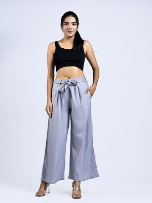 AlkaCreation Relaxed Women Purple Trousers