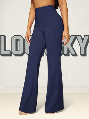nitafashion Comfort Fit, Regular Fit Women Dark Blue Trousers