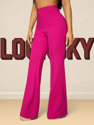 nitafashion Loose Fit Women Pink Trousers