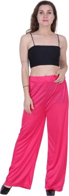 BHUMIKA FASHION PVT LTD Loose Fit, Comfort Fit, Relaxed, Straight Fit, Flared, Straight Fit, Tapered Women Pink Trousers