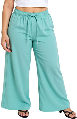MANUFASHIONS Regular Fit Women Light Blue Trousers