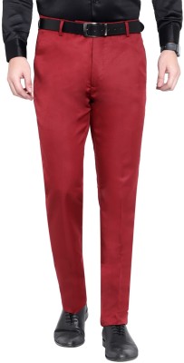 pragya creation Relaxed Men Maroon Trousers