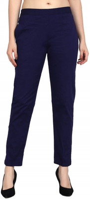 HouseOfCommon Regular Fit Women Blue Trousers