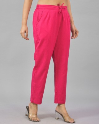 Moirai Regular Fit Women Pink Trousers