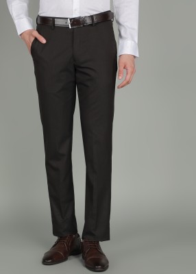 LOUIS PHILIPPE Slim Fit Men Brown Trousers