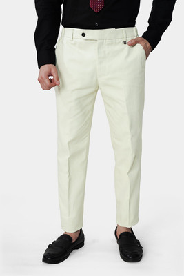 french crown Regular Fit Men White Trousers